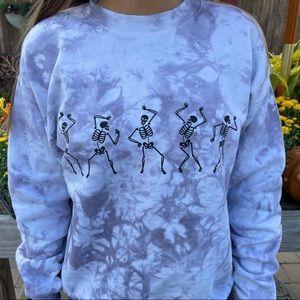 Dancing Skeletons Halloween Sweatshirt